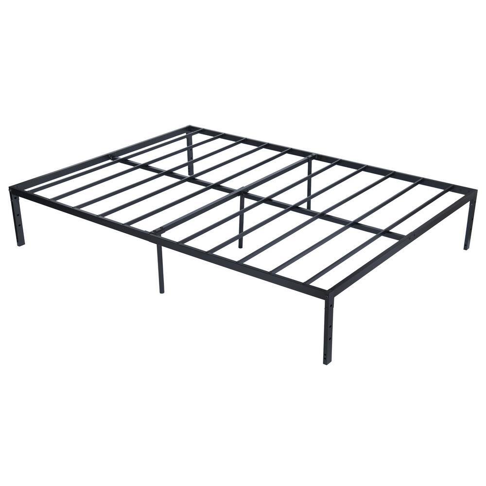 ANBAZAR Black Metal Frame, Queen Size Platform Bed, Frame Bed,Platform