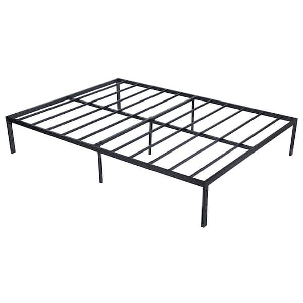 ANBAZAR Black Metal Frame, Queen Size Platform Bed, Frame Bed,Platform
