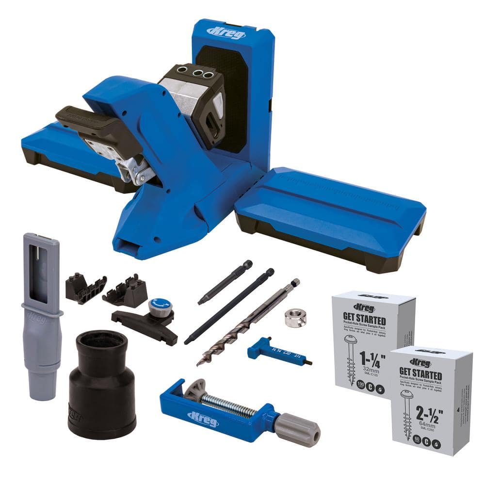 Kreg R3 Pocket Hole Jig System - Join Materials from 1/2-in to 1-1/2-in  Thick, Adjustable Depth Settings, Hardened-Steel Drill Bit Guides in the  Woodworking Tool Accessories department at
