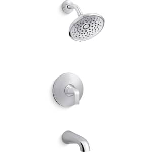 Cursiva Single-Handle 3-Spray Tub and Shower Faucet 1.75 GPM in Polished Chrome (Valve Included)