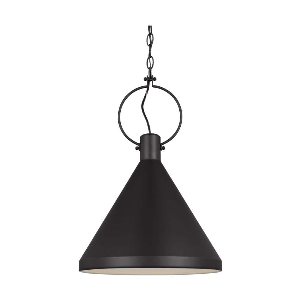 Midnight Black Glass Indoor/Outdoor Pendant Light