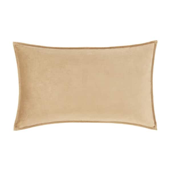 Unbranded Toulhouse Gold Polyester Lumbar Decorative Throw Pillow Cover 14 x 40 in.