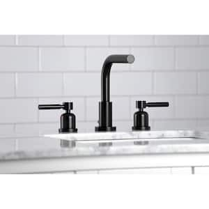 Concord 8 in. Widespread 2-Handle Bathroom Faucet in Matte Black