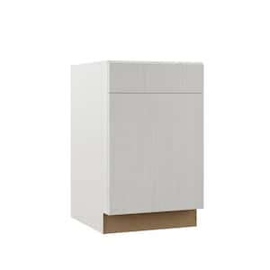 Designer Series Edgeley Assembled 21x34.5x23.75 in. Base Kitchen Cabinet in Glacier