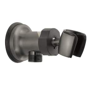 Adjustable Wall Mount Elbow in Black Stainless