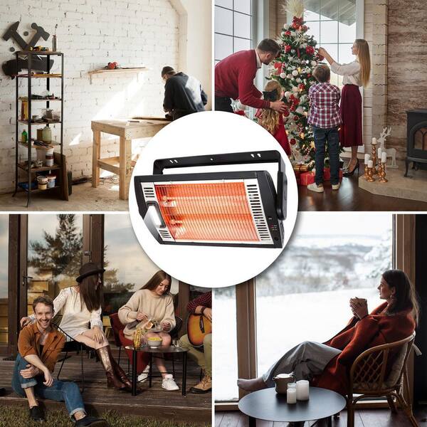 Heater Fan Light Combo – Bathroom Ceiling Heater With Remote, 600W, 2500lm, Smart Home Ready, Phone Holder, 5-Speed Control