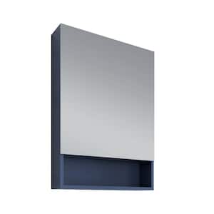 24 in. W x 31.50 in. H Royal Blue Surface Mount Medicine Cabinet with Mirror