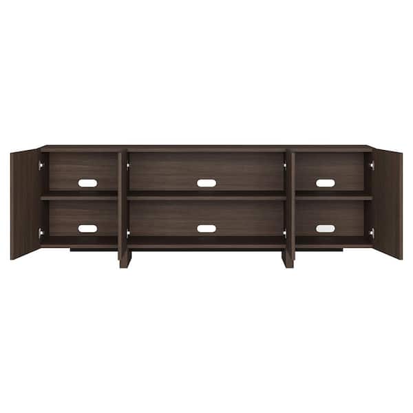 Meyer&Cross Harold 68 in. Brown Oak TV Stand Fits TV's up to 75 in