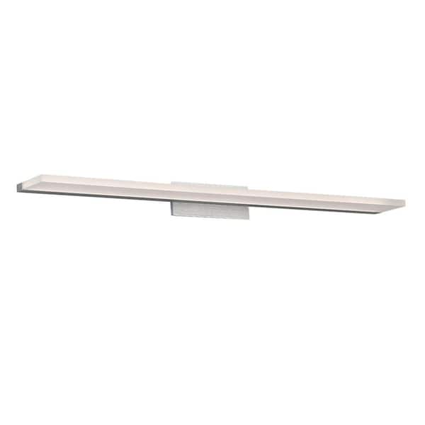 WAC Lighting Level 36 in. Brushed Aluminum LED Vanity Light Bar and Wall Sconce, 3500K