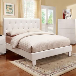 Firefoot 63.5 in. W White Queen Wood Frame Platform Bed