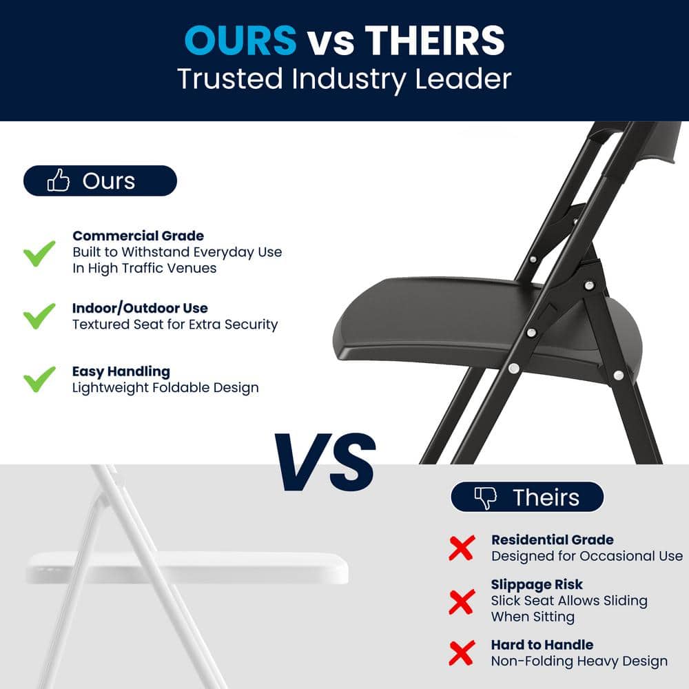Hercules Series 32.25" Black Metal Armless Reception Chair