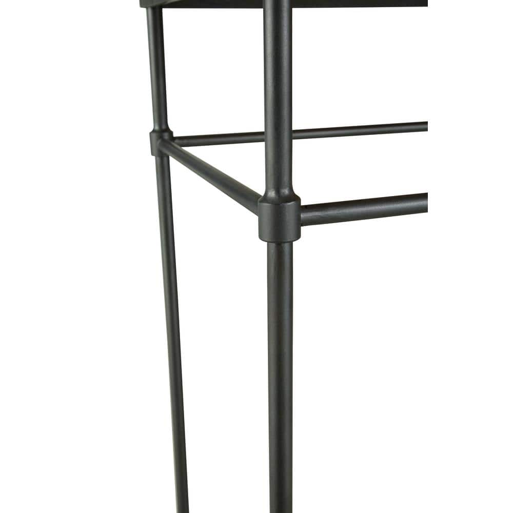 Fenway 74" Mango Wood and Gunmetal Metal Sofa Console Table