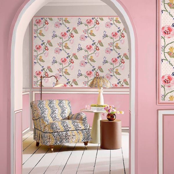 Cath Kidston Catnip Neutral Wallpaper