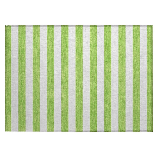 Addison Rugs Chantille ACN528 Lime 1 ft. 8 in. x 2 ft. 6 in. Machine Washable Indoor/Outdoor Geometric Area Rug