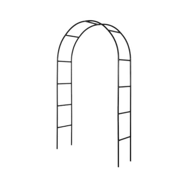 Black Metal Pergola Arbor, 55.2 in. x 94.8 in. Assemble Freely for Climbing Plants, Wide Arbor for Garden Landscape