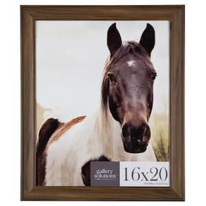 16 in. x 20 in. Brown Poster Picture Frame Set