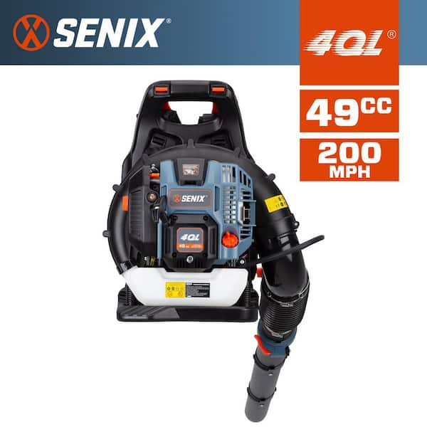 4QL 49cc 4-Cycle 200 MPH 600 CFM Gas Backpack Leaf Blower