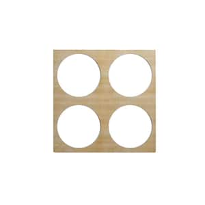 15-3/8" x 15-3/8" x 1/4" Medium Wembley Decorative Fretwork Wood Wall Panels, Birch (10-Pack)