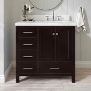 Cambridge 36 in. W x 21.5 in. D x 34.5 in. H Freestanding Bath Vanity Cabinet Only in Espresso