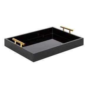 Lipton 3.25 in. H x 16.50 in. W Black Decorative Tray