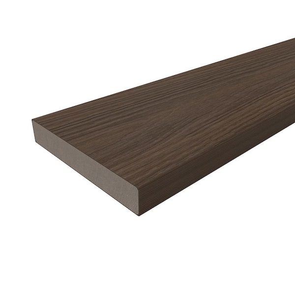 NewTechWood Cortes Plus 0.88 in. x 5.43 in. x 16 ft. Rustic and Wood Grain Brazilian Ipe Composite Decking Board