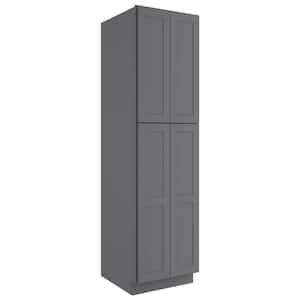 24-in W X 24-in D X 90-in H in Shaker Grey Plywood Ready to Assemble Floor Wall Pantry Kitchen Cabinet