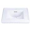 KOHLER Memoirs 5-1/4 in. Ceramic Pedestal Sink Basin in White with ...