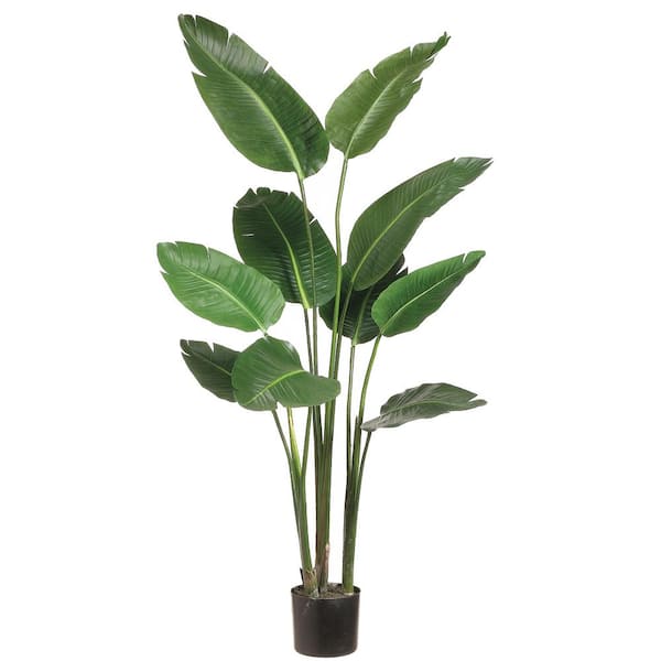 ALLSTATE FLORAL INC 5 ft. Artificial Bird of Paradise Plant in Plastic Pot