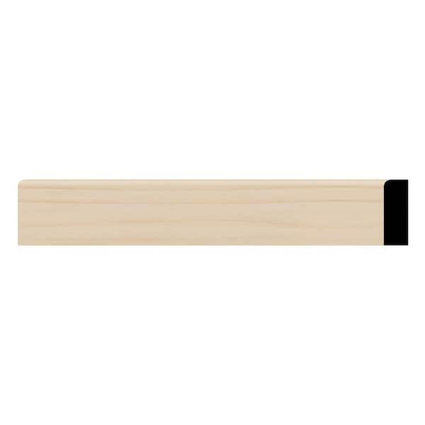 WM887 0.38 in. D x 1.25 in. W x 96 in. L Wood (Alder) S4S Moulding