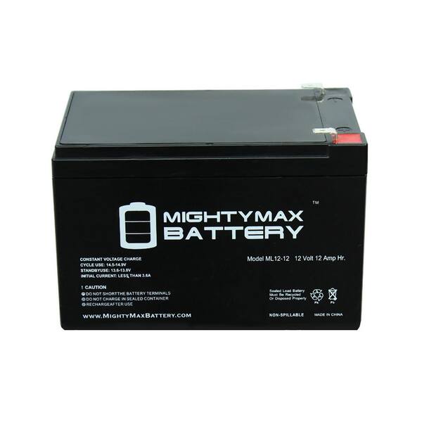MAX 12Ah F2 Scooter Battery for Enduring CB12-12, CB-12- 12 - 2 Pack MAX3435187 - The Home