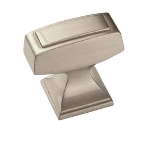 Mulholland 1-1/4 in (32 mm) Length Satin Nickel Square Cabinet Knob