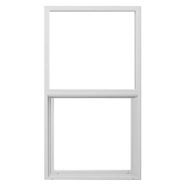 Ply Gem 23.5 in. x 59.5 in. Classic Series White Vinyl Single Hung Window with HP Glass, Screen Included