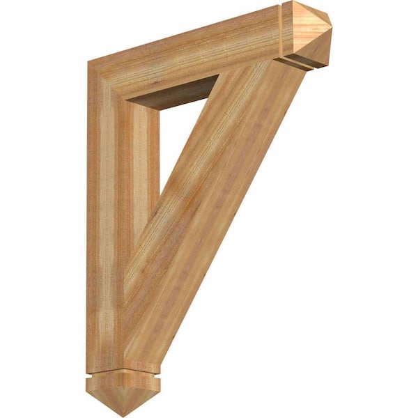 Ekena Millwork 6 in. x 42 in. x 34 in. Western Red Cedar Traditional Arts and Crafts Rough Sawn