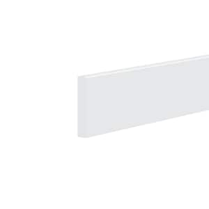 Craftsman 9972 9/16 in. x 3-1/4 in. x 12 ft. PVC White Baseboard Molding