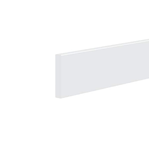 Unbranded Craftsman 9972 9/16 in. x 3-1/4 in. x 8 ft. PVC Baseboard Moulding White