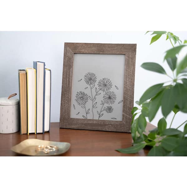 Rustic Canvas Series 12 in. x 12 in. Weathered Gray Floating Frame for Oil  Paintings and Wall Art