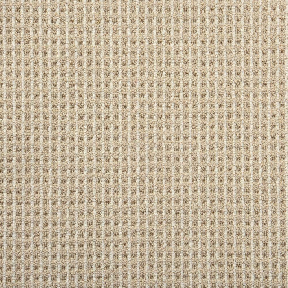6 in. x 6 in. Loop Carpet Sample - Shenadoah Stripe - Color Flax/Ivory price history on PriceWatchPro