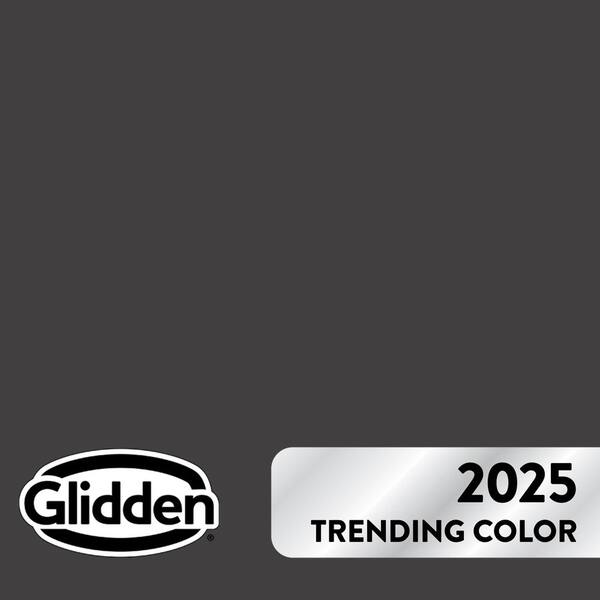 Glidden Essentials 1 gal. PPG10017 Black Magic Satin Exterior Paint