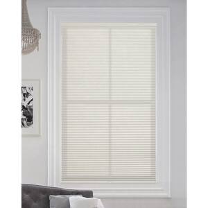 White Dove Cordless Light Filtering Fabric Cellular Shade 9/16 in. Single Cell 20 in. W x 72 in. L