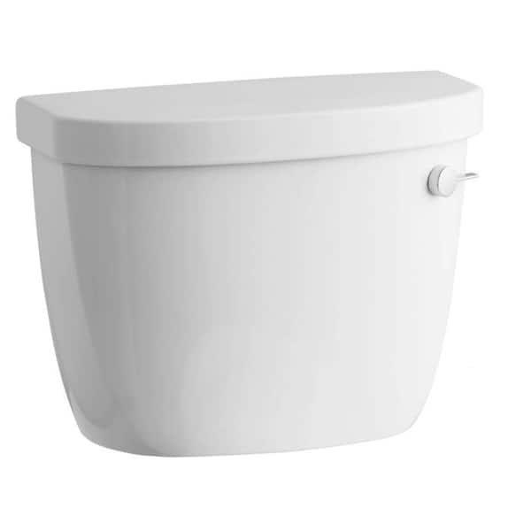 KOHLER Cimarron 1.28 GPF Single Flush High Efficiency Toilet Tank Only with AquaPiston Flushing Technology in White