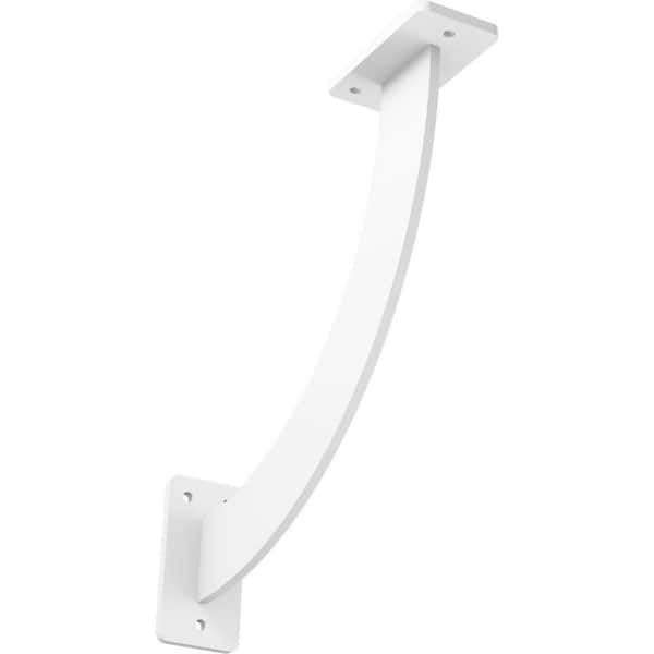 Ekena Millwork 2 in. x 11 in. x 11 in. Steel White Primer Bradford Bracket
