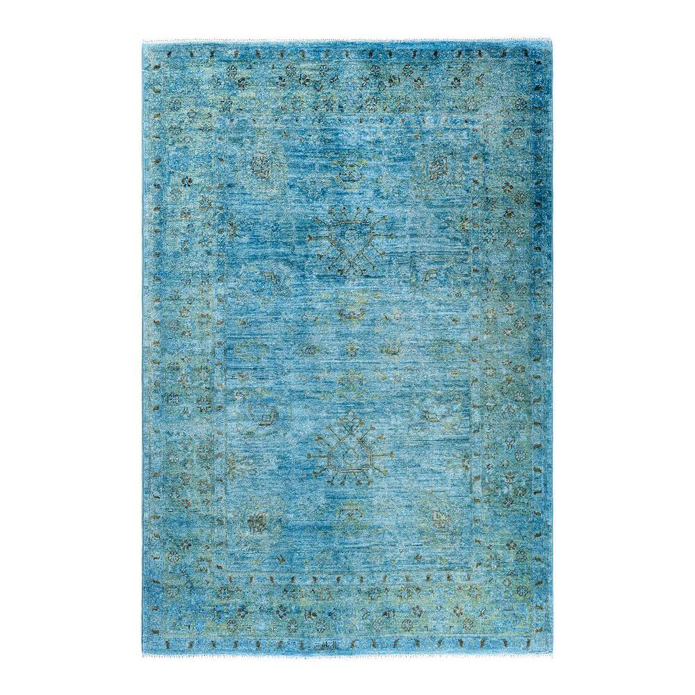 Vibrance Blue 4 ft. x 6 ft. Solid Wool Indoor Area Rug price history on PriceWatchPro