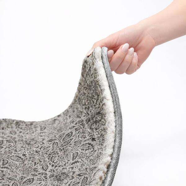 Dream Shag Premium Machine Washable Abstract ADS660 Gray 10 ft. x 14 ft. Area Rug