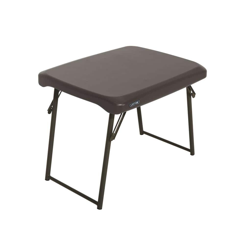 Lifetime 24-Inch Brown HDPE Folding Table with Steel Frame