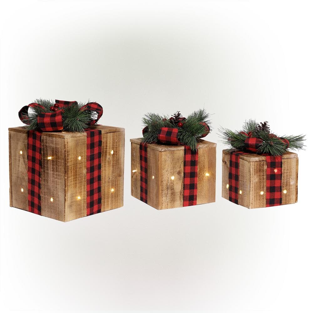 Christmas Nesting Gift Boxes with Lids, 10 Sizes for Holiday Decor (Set of  10)