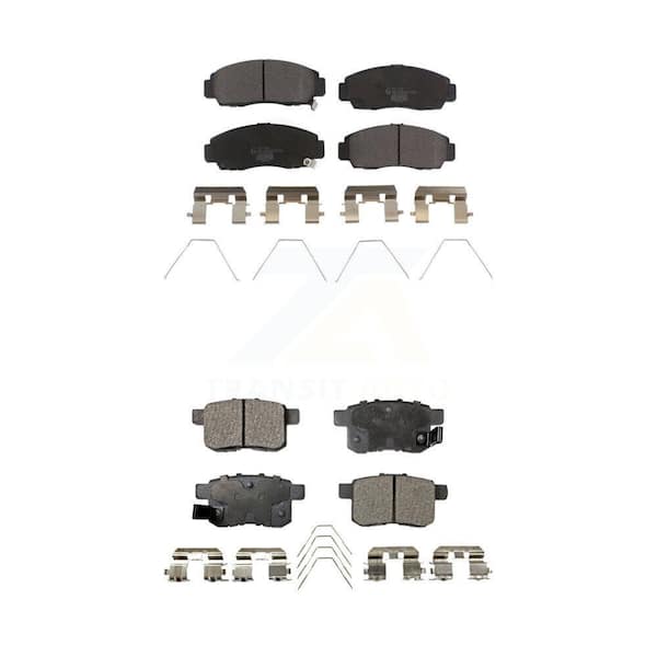 TEC Front Rear Ceramic Brake Pads Kit For Honda Accord Acura TSX KTC-100224