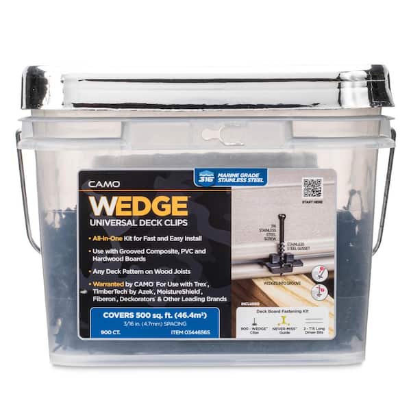 CAMO Wedge Stainless Steel Hidden Deck Fastener Clip (900-Count/500 sq. ft.)