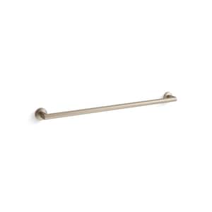 Components 30 in. Wall Mounted Towel Bar in Vibrant Brushed Bronze