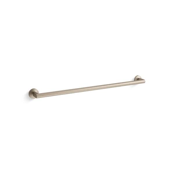 KOHLER Components 30 in. Wall Mounted Towel Bar in Vibrant Brushed Bronze