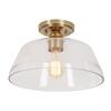 Cresswell 12.5 in. Vintage-Inspired Semi-Flush Mount Ceiling Light ...